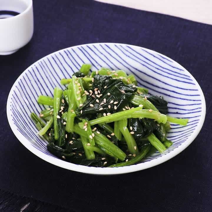 ほうれん草の柚子胡椒和え