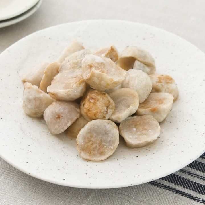 素揚げさといもの甘辛風