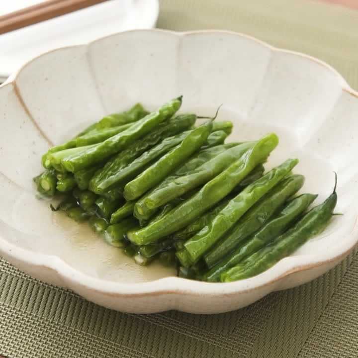 いんげんの揚げびたし