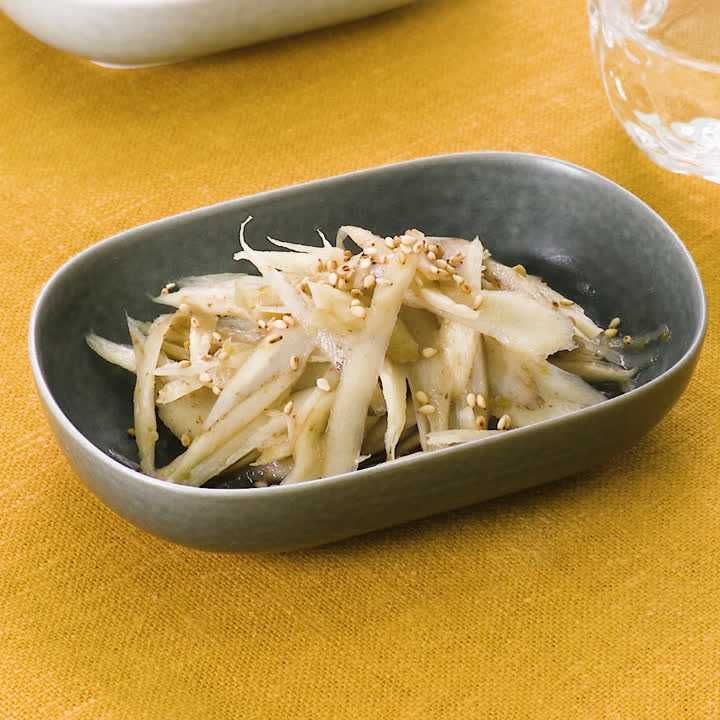 ごぼうの柚子胡椒和え