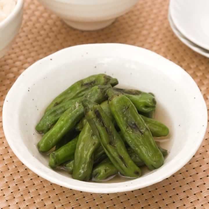 ししとうの焼きびたし