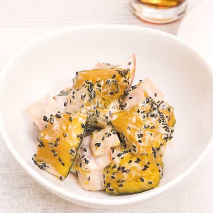 かぼちゃのごまサラダ