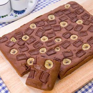 「天板チョコバナナケーキ」のレシピ動画