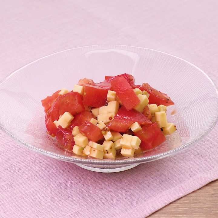トマトとチーズのマスタードあえ