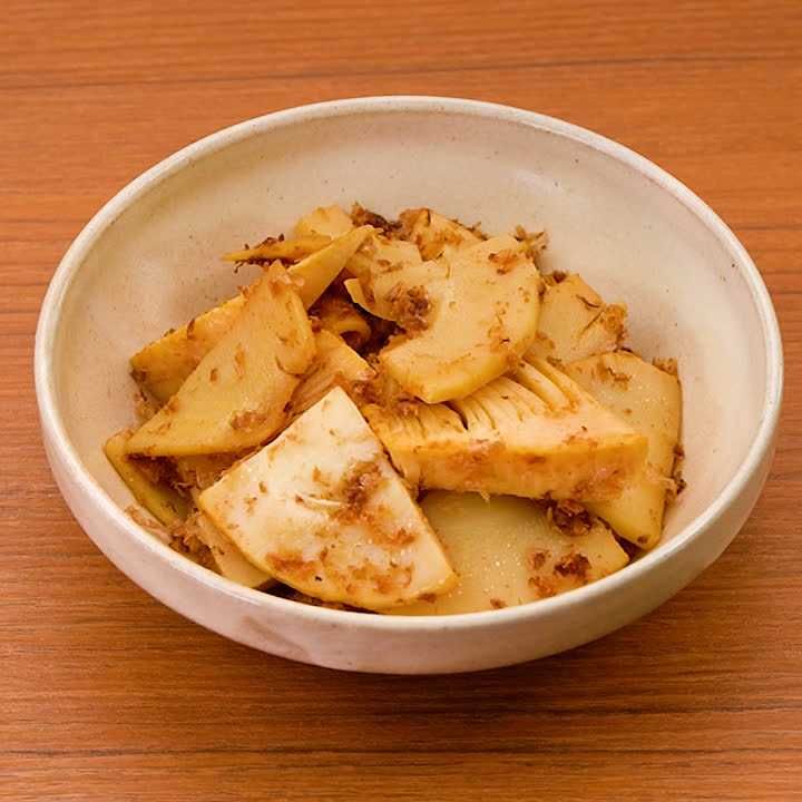 たけのこのおかかポン酢炒め
