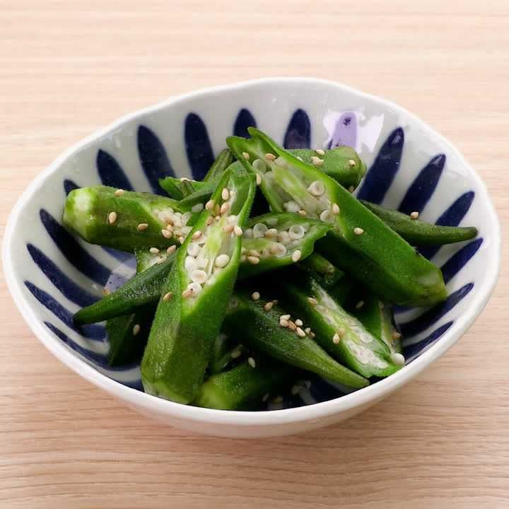 白だしでオクラの浅漬け