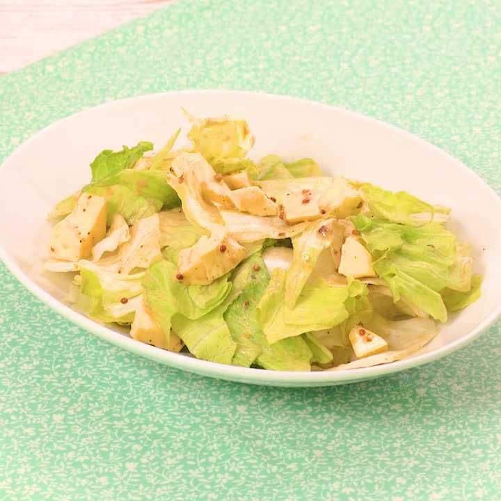 ちぎって混ぜるだけ レタスとチーズのマヨマスタードあえのレシピ動画 作り方 Delish Kitchen ちぎって混ぜるだけ レタスとチーズのマヨマスタードあえのレシピ動画 作り方 Delish Kitchen