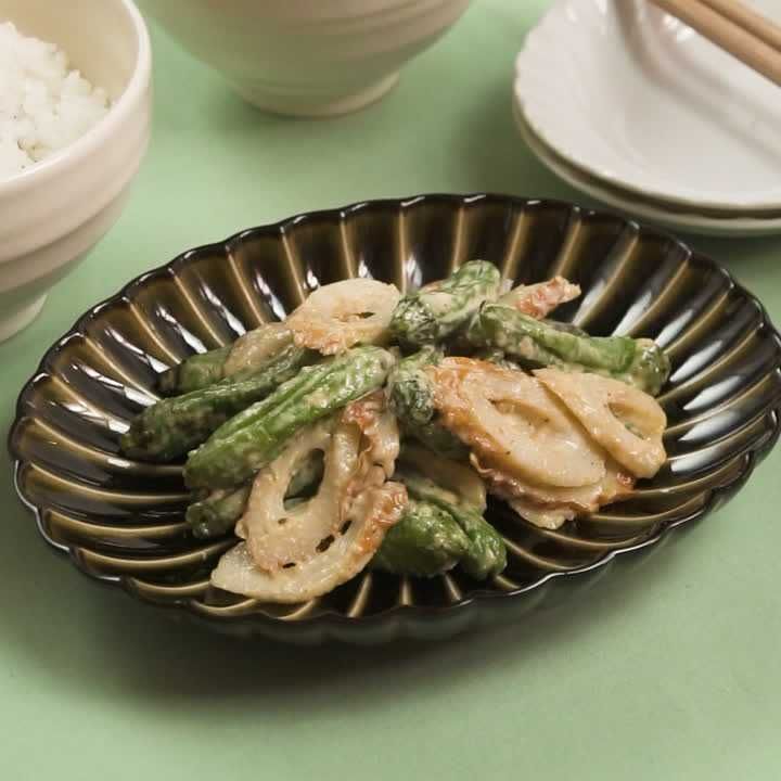 ししとうとちくわのオイマヨ和え