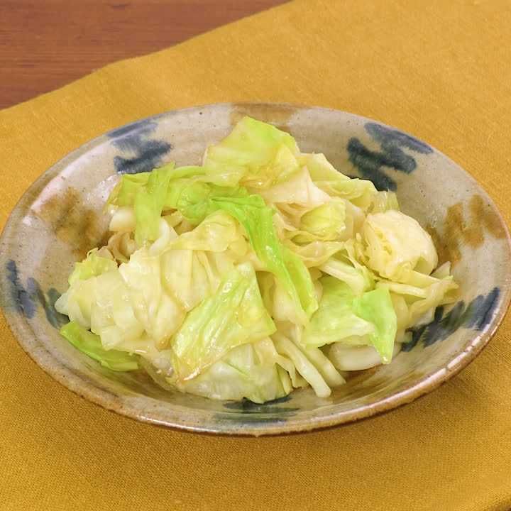 キャベツの生姜和え