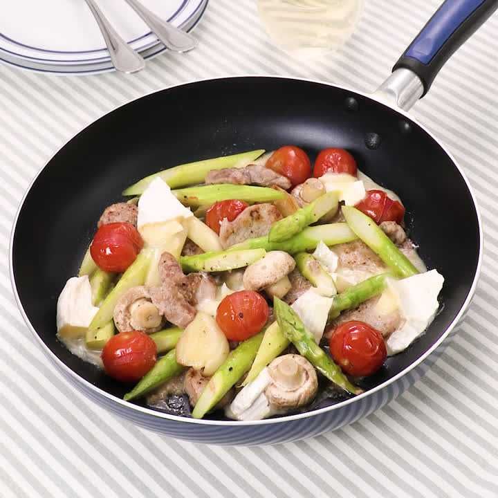 豚ヒレのカマンベールチーズ蒸し