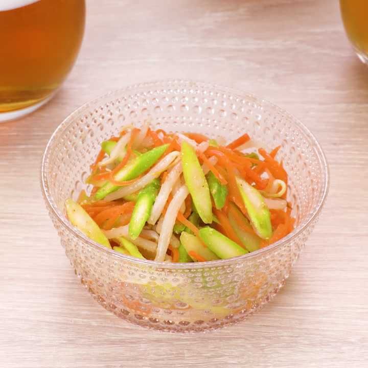 アスパラの牛だしナムル