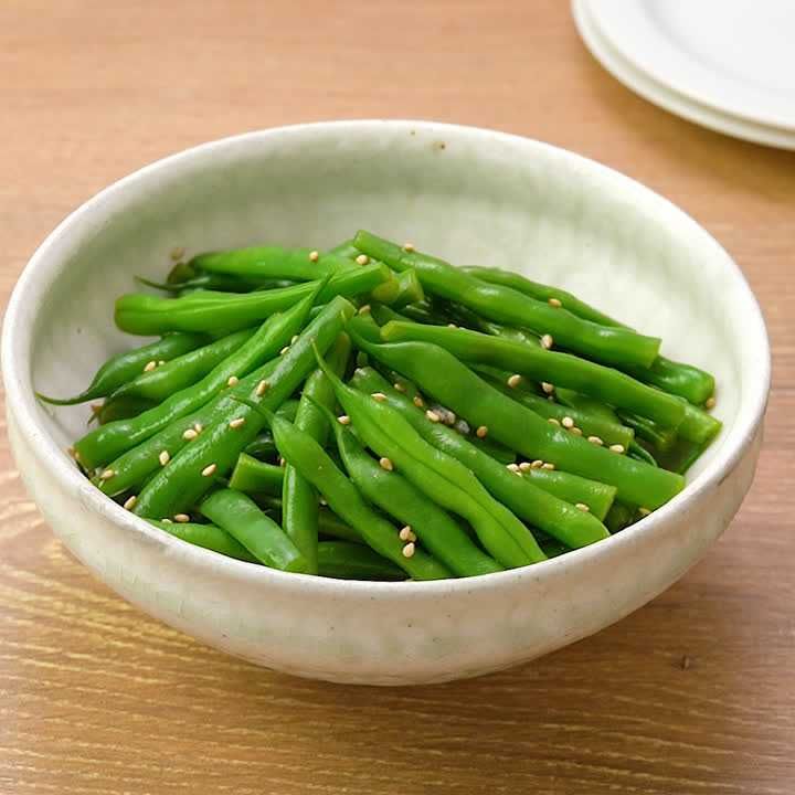 いんげんの白だし和え