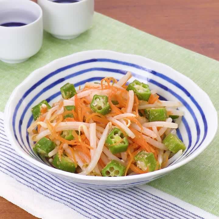 オクラの牛だしナムル