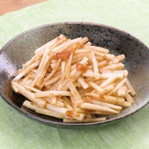 大根の梅にんにくあえ