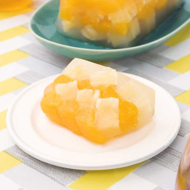 みかんとパインの缶詰テリーヌ