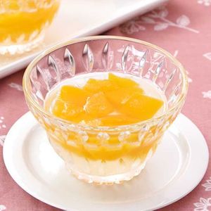 「シンプル黄桃缶ゼリー」のレシピ動画