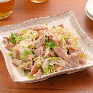 ねぎ塩だれのもつ焼き