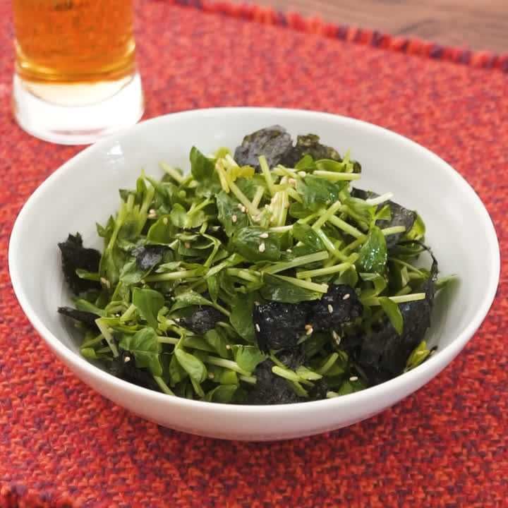 豆苗の塩だれ和え