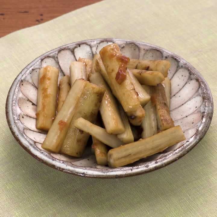 ごぼうの梅にんにくあえ