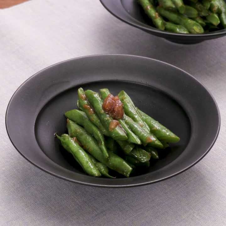 いんげんの梅にんにくあえ