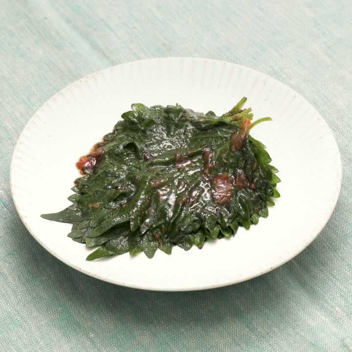 大葉の梅にんにく漬け