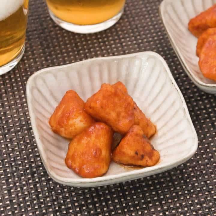 素揚げ長芋のコチュジャンあえ