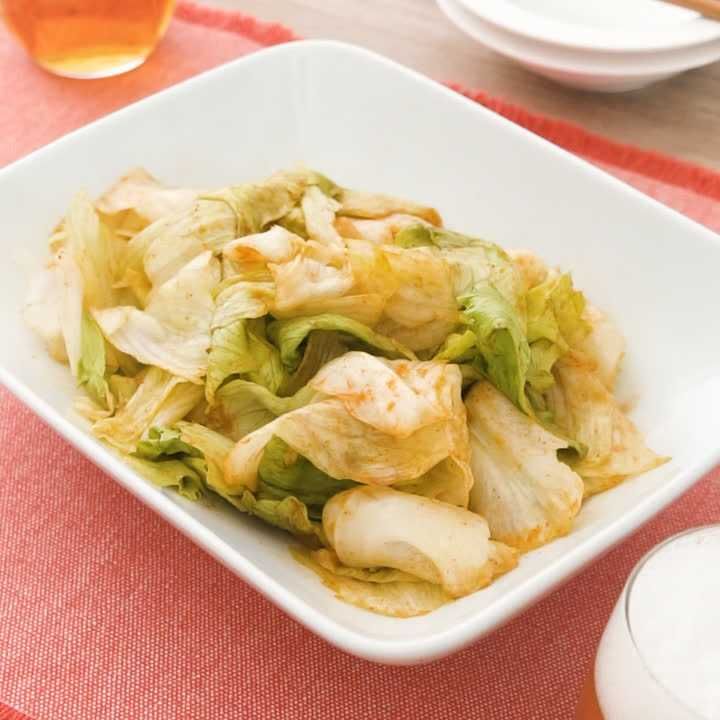 レタスのコチュジャンあえ