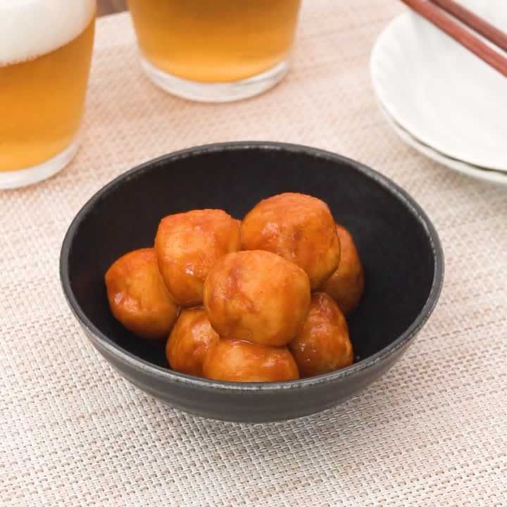 素揚げ里芋のコチュジャンあえ