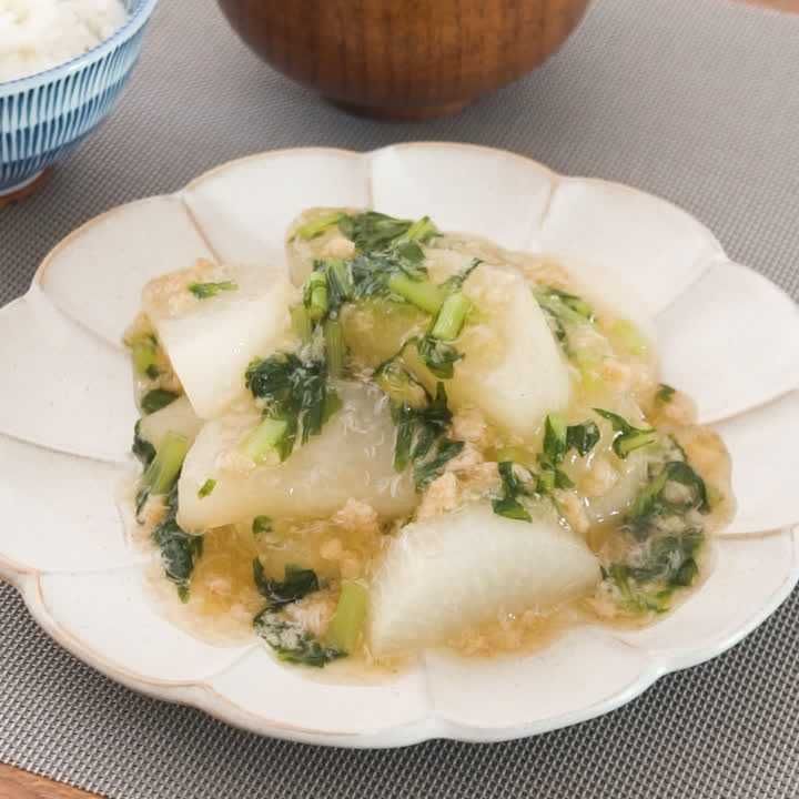 大根とカニ缶の和風煮