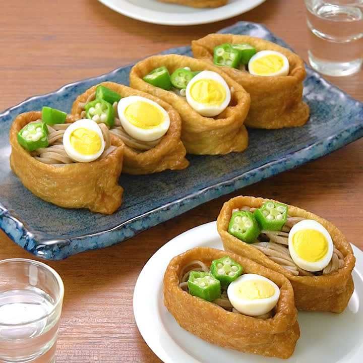 中身は蕎麦♪ 月見おいなりさんのレシピ動画・作り方 DELISH KITCHEN