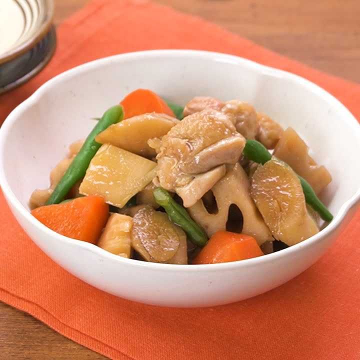 めんつゆでお手軽♪ 時短筑前煮のレシピ動画・作り方 DELISH KITCHEN めんつゆでお手軽♪ 時短筑前煮のレシピ動画・作り方 DELISH KITCHEN