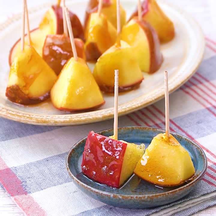 大人の味わい ハニージンジャーりんご飴のレシピ動画 作り方 Delish Kitchen