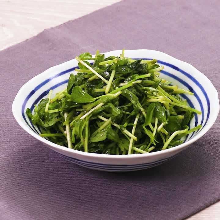 豆苗の生姜和え