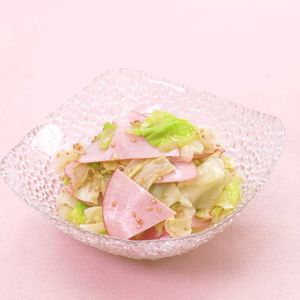 「キャベツとハムのごまサラダ」のレシピ動画