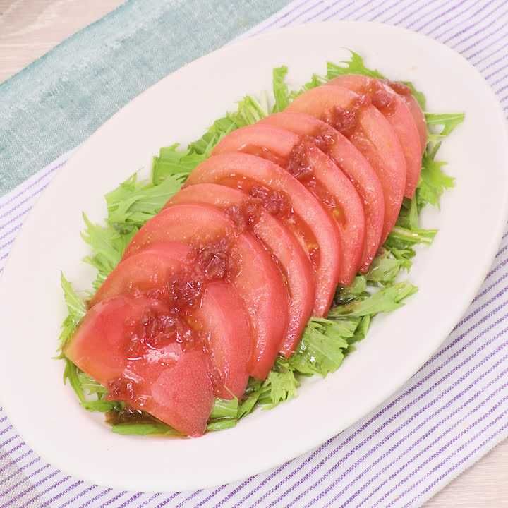 ひんやりさっぱり！ 冷やしトマトの梅サラダのレシピ動画