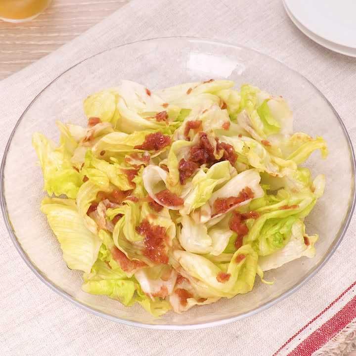 レタスの梅おかかサラダ