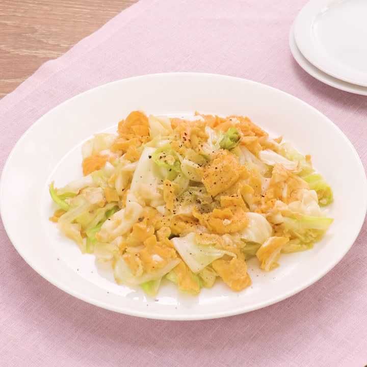 キャベツの卵炒め