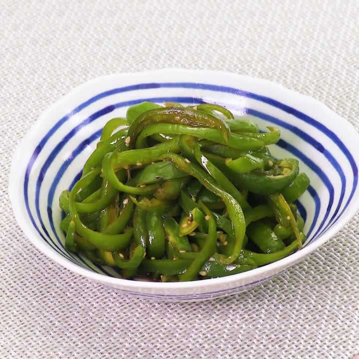 簡単にできる ピーマンのさっぱり胡麻和えのレシピ動画 作り方 Delish Kitchen