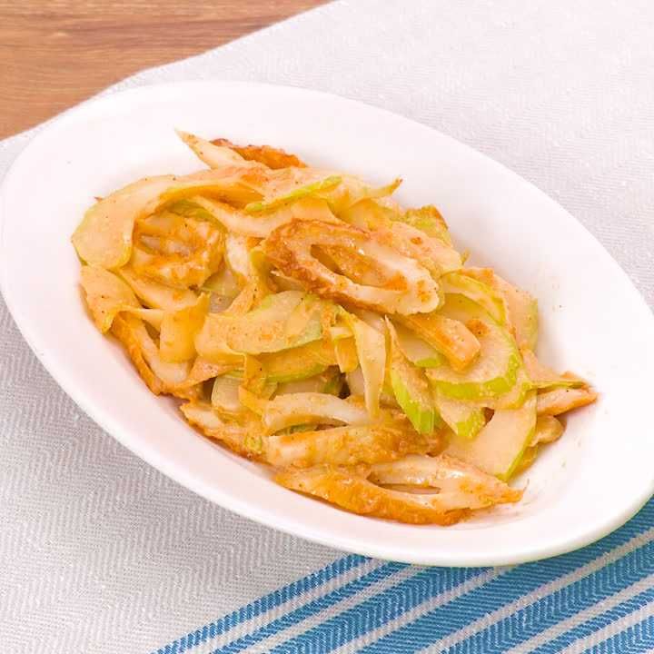 ちくわとセロリのコチュマヨあえ