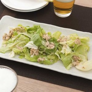 レタスとツナのごまマヨ和え