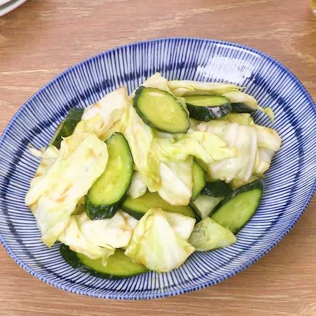 めんつゆで作る キャベツときゅうりのわさび漬けのレシピ動画 作り方 Delish Kitchen