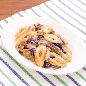 「ちくわとなすのコチュマヨあえ」のレシピ動画