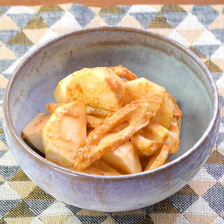 ちくわとかぶのコチュマヨあえ