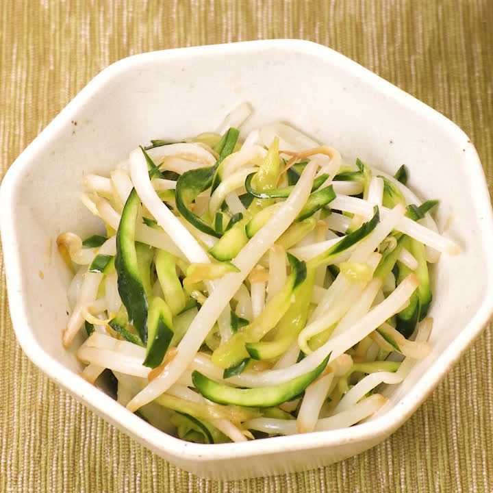 もやしときゅうりのわさびあえ
