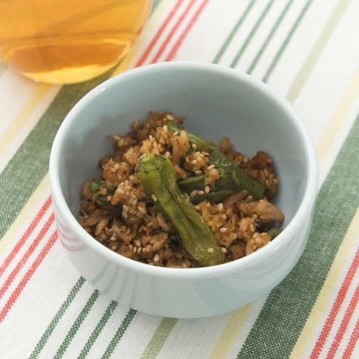 ししとうとツナのマヨネーズソテー