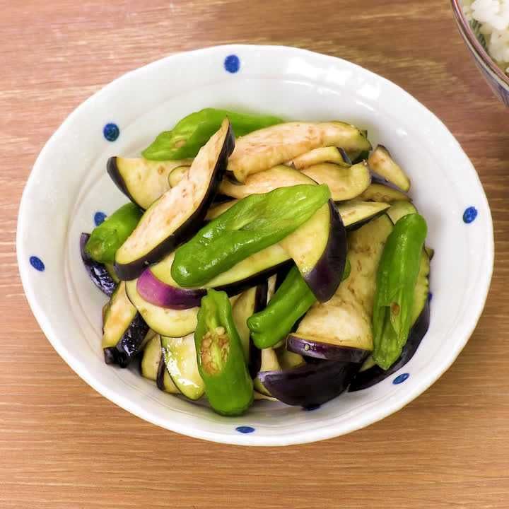 ししとうとなすのわさび漬け