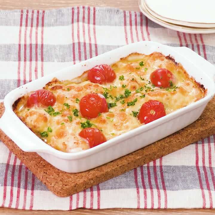 鶏ささみのみそマヨチーズ焼き