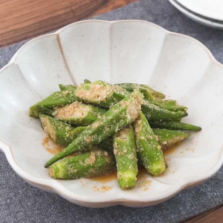 オクラのごま酢和え