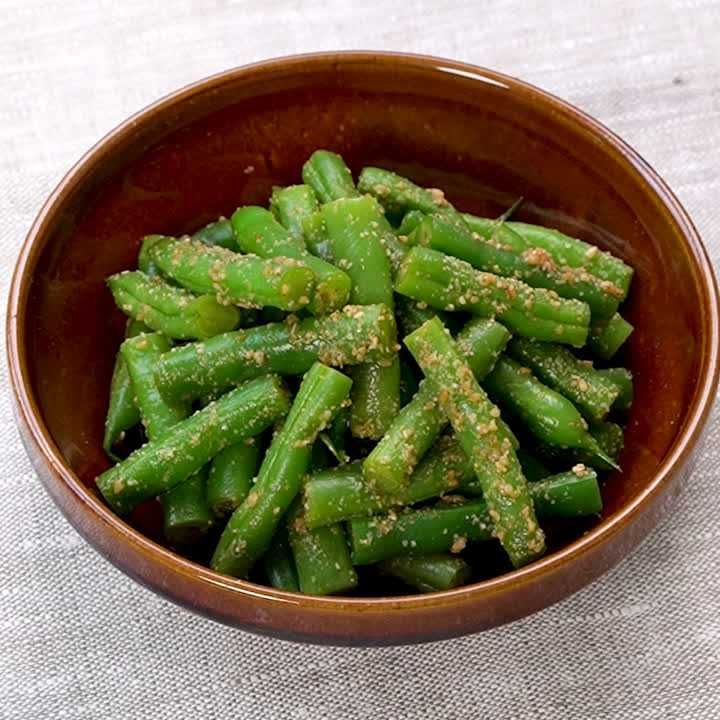 いんげんのごま酢和え
