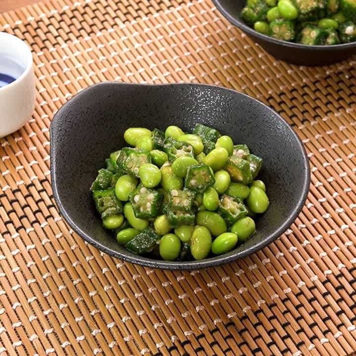 枝豆とオクラのごま酢和え